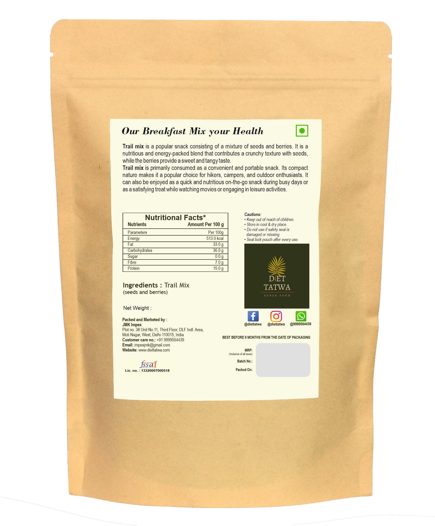 Trail Mix – Seeds & Berries